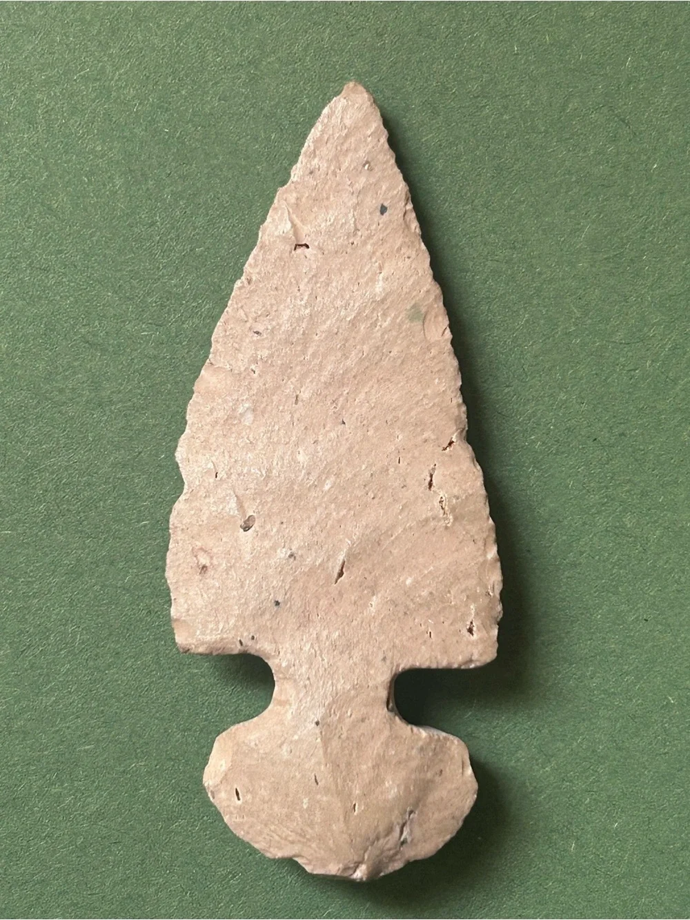 Handcrafted Beige Stone Arrowhead Accent for Home Décor